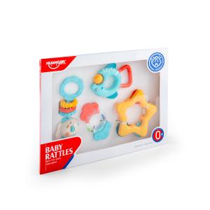 HUANGER Baby Rattles Set  4pcs set Ocean and Shapes Theme