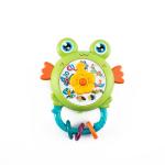 Musical Frog Rattle Toy with Clock Design
