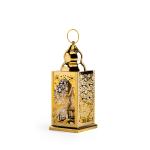 Battery operated lantern with star shaped light