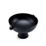 Modern Decorative Bowl with Pedestal Base and Side Handles