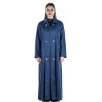 Oversized long coat with side pockets