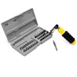 Multi-Functional Ratchet Screwdriver Set with Adjustable Handle 