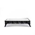 Ornate Rectangular Porcelain Serving Tray with ornate legs
