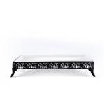 Ornate Rectangular Porcelain Serving Tray with ornate legs