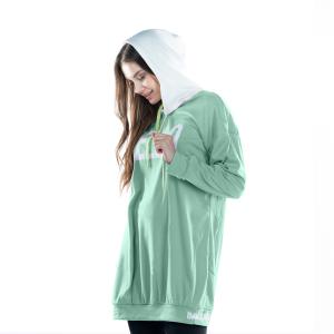 HELLO print oversized hoodie