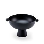 Modern Decorative Bowl with Pedestal Base and Side Handles