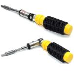 Multi-Functional Ratchet Screwdriver Set with Adjustable Handle 