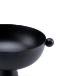 Modern Decorative Bowl with Pedestal Base and Side Handles