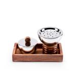 Stainless Steel Incense Burner and Storage Bowl Set