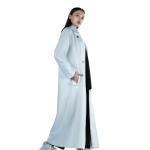 Oversize Long Trench Coat with side Flap Pockets
