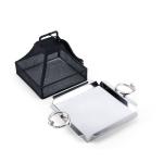 Luxury Indian pastry tray with nail handle Cartier-style, cotton fabric cover