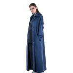 Oversized long coat with side pockets