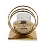Metal Ring Golden Incense Burner