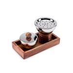 Stainless Steel Incense Burner and Storage Bowl Set