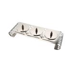 Elegant Metal 3 Pot Serving Dish