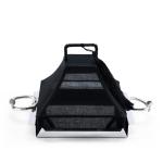 Luxury Indian pastry tray with nail handle Cartier-style, cotton fabric cover