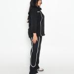 Black side detailing suit set
