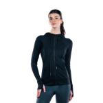 Athletic Jacket Zip-Up Hoodie with Thumb Holes