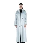 Oversize Long Trench Coat with side Flap Pockets