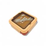 Section Square Lunch Box with Fork