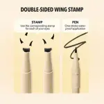 Sheglam Get Foxy Eye Stamp & Liner Pen – Black