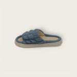 Women’s Fuzzy Comfort Slides – Textured Strap Design