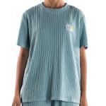 Ribbed Texture Loungewear Set – Embroidered Chest & Relaxed Fit