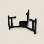 6-Piece Enamel Fondue Set with Forks and Burner Stand