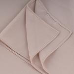 Cotton and Polyester Scarf with Fine Stitch Edges - Cream