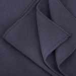 Cotton and Polyester Scarf with Fine Stitch Edges - Charcoal Grey
