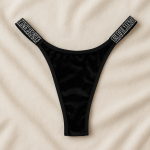 VIP Luxury Strap Triangle Bralette & Thong Set