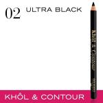 Bourjois Khol Contour Eye Pencil - N 2 - Ultra Black