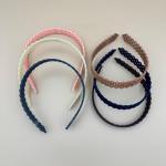 Diamond-Cut Textured Plastic Headbands – Matte Finish set of 12pcs