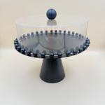 Black Iron Cake Plate With Round base