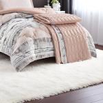 Mora Spain BlushTribe 5-Piece Comforter Set – Ethnic Stripe Print & Textured Quilt Accent (Carol)