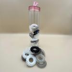 Spiral Hair Tie Set in Transparent Tube