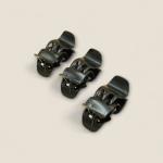 Glossy Grip Metallic Hair Claws – Set of 6