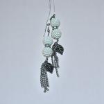 Pearl Cluster Leaf Dangle Earrings