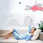 مروحة سقف بشكل U مع ضوء وتحكم عن بعد