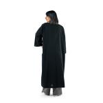 Abaya with Buttoned Panel Detail & Minimalist Silhouette