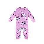 Girls Pajama Set – Pink Hello Kitty Graphic & Ribbed Cuffs
