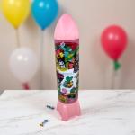 Rocket-Shaped Stitch Building Block Set with 195 Imaginative Puzzle Pieces