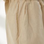 Casual plus size non-stretch solid pocket loose breathable homewear sets