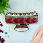 Glam Mosaic Rhinestone Women’s Hair Claw – Pink Sunset Elegance