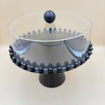 Black Iron Cake Plate With Round base
