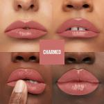 مايبيلين سوبر ستاي فاينيل إنك – أحمر شفاه سائل لامع بفيتامين E – درجة 100 Charmed