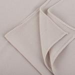 Cotton and Polyester Scarf with Fine Stitch Edges - Light Cream