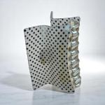 Retro Dotted Gloss Hair Claw with Gold Grip & Wide Curve Hold