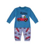 Boys Pajama Set – Snoopy Car Print & Crew Neck
