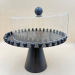 Black Iron Cake Plate With Round base